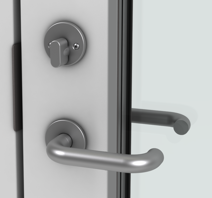 Indvändigt handtag och vred